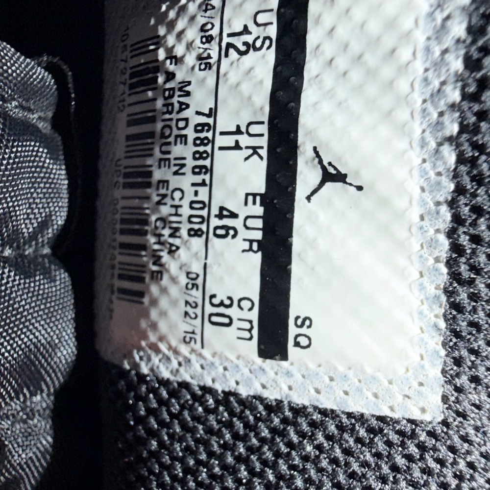 Nike Air Jordan 1 Retro High OG Cyber Monday Black Leather High Top Sneakers 12